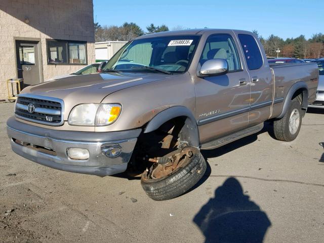 5TBBT44101S145069 - 2001 TOYOTA TUNDRA ACC BEIGE photo 2