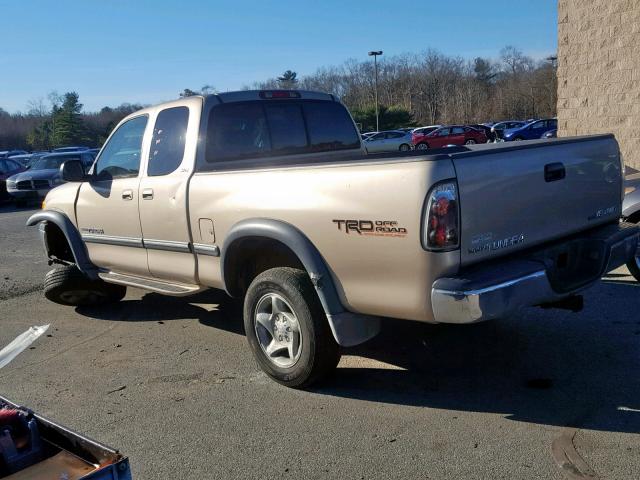 5TBBT44101S145069 - 2001 TOYOTA TUNDRA ACC BEIGE photo 3