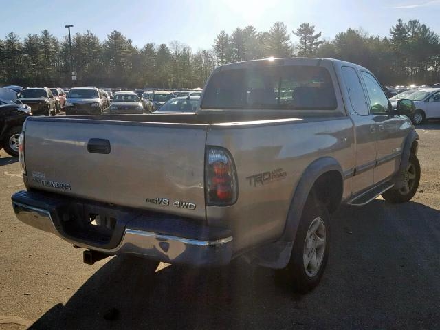 5TBBT44101S145069 - 2001 TOYOTA TUNDRA ACC BEIGE photo 4