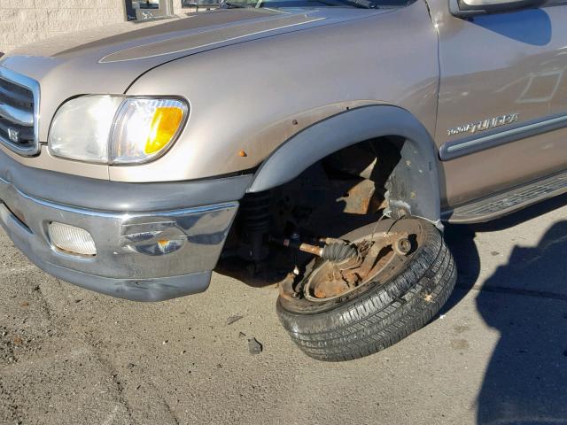 5TBBT44101S145069 - 2001 TOYOTA TUNDRA ACC BEIGE photo 9