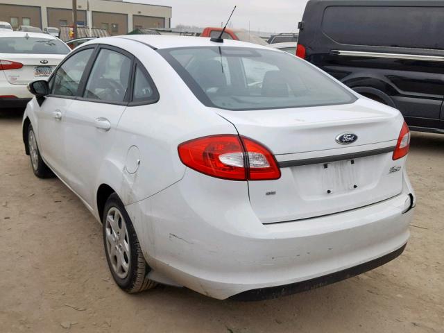 3FADP4BJ5DM207471 - 2013 FORD FIESTA SE WHITE photo 3