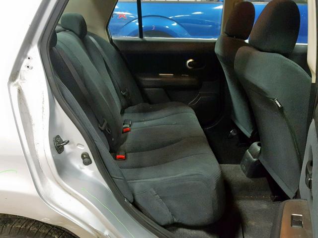 3N1BC1AP9BL380711 - 2011 NISSAN VERSA S SILVER photo 6