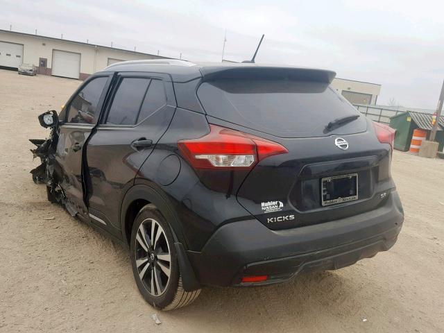 3N1CP5CU5JL540424 - 2018 NISSAN KICKS S BLACK photo 3