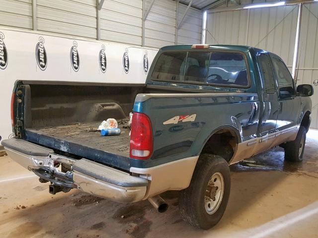 1FTSX31F4XEA67061 - 1999 FORD F350 SRW S GREEN photo 4