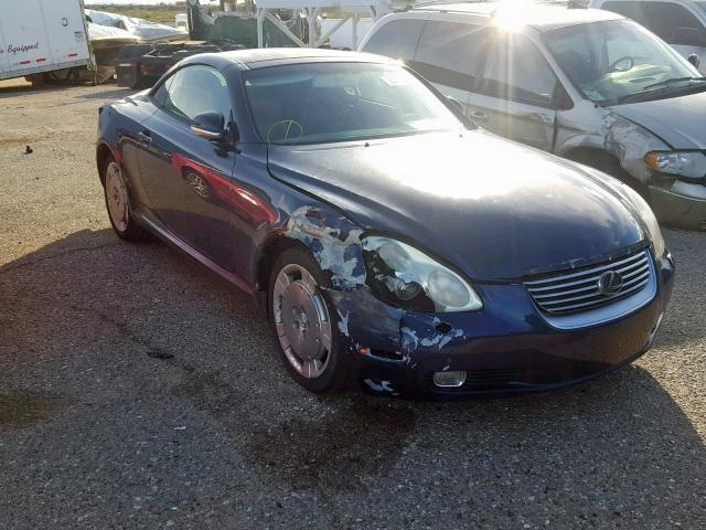 JTHFN48Y640053870 - 2004 LEXUS SC 430 BLUE photo 1