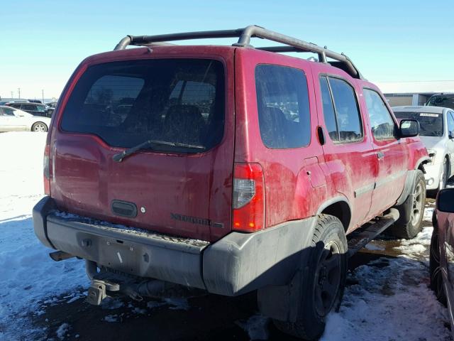 5N1MD28Y13C664916 - 2003 NISSAN XTERRA SE RED photo 4