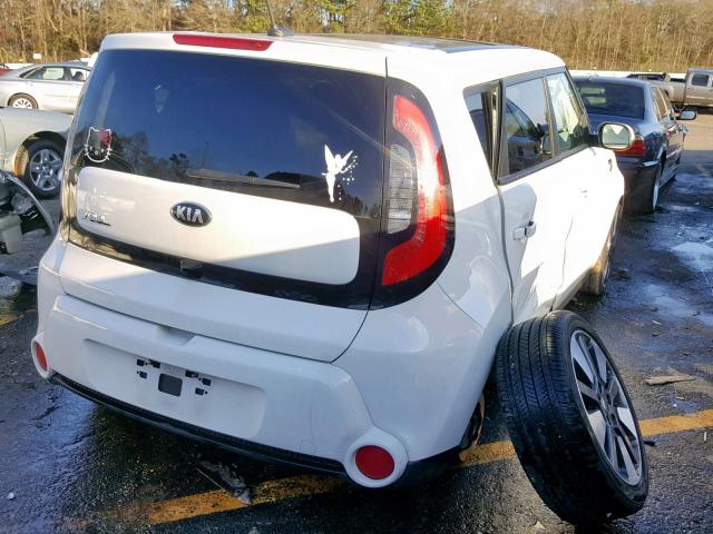 KNDJX3A53E7011424 - 2014 KIA SOUL ! WHITE photo 4