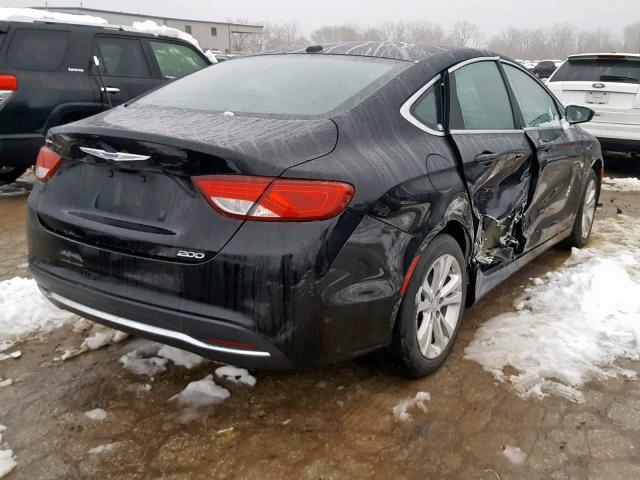 1C3CCCABXGN103515 - 2016 CHRYSLER 200 LIMITE BLACK photo 4