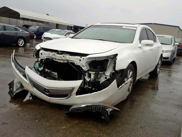 19UUA8F55DA014669 - 2013 ACURA TL TECH WHITE photo 2