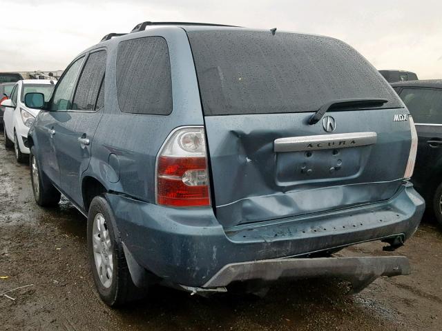 2HNYD18676H501911 - 2006 ACURA MDX TOURIN BLUE photo 3