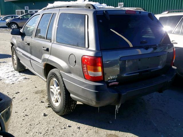 1J4GW48S14C328925 - 2004 JEEP GRAND CHER GRAY photo 3