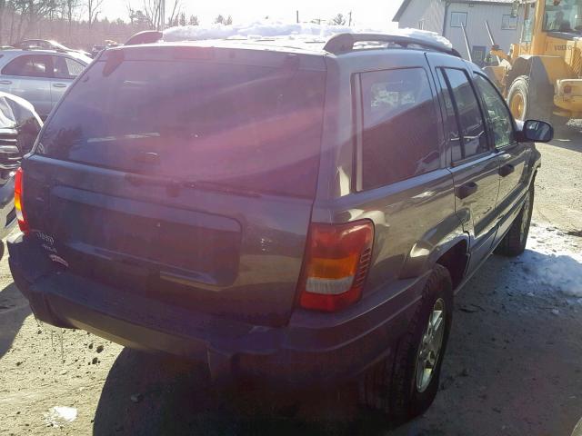 1J4GW48S14C328925 - 2004 JEEP GRAND CHER GRAY photo 4