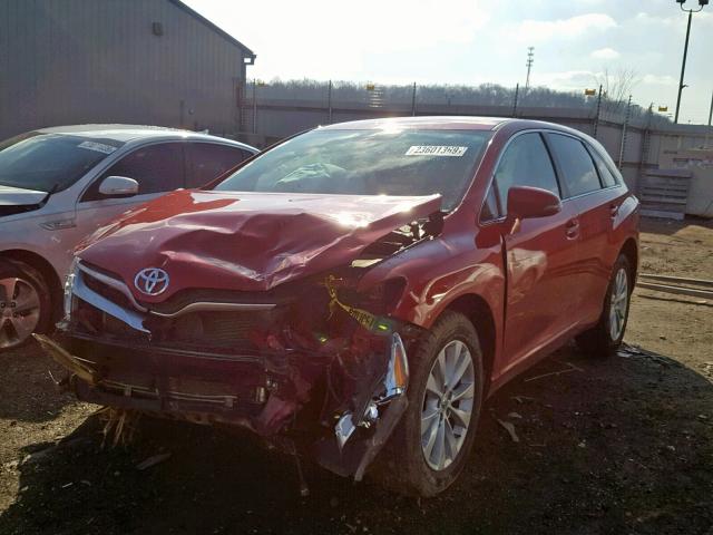 4T3ZA3BB7DU070861 - 2013 TOYOTA VENZA LE RED photo 2