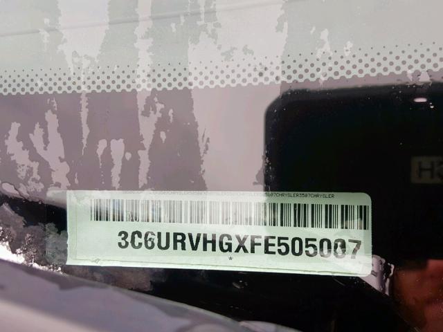 3C6URVHGXFE505007 - 2015 RAM PROMASTER თეთრი ფოტო 10