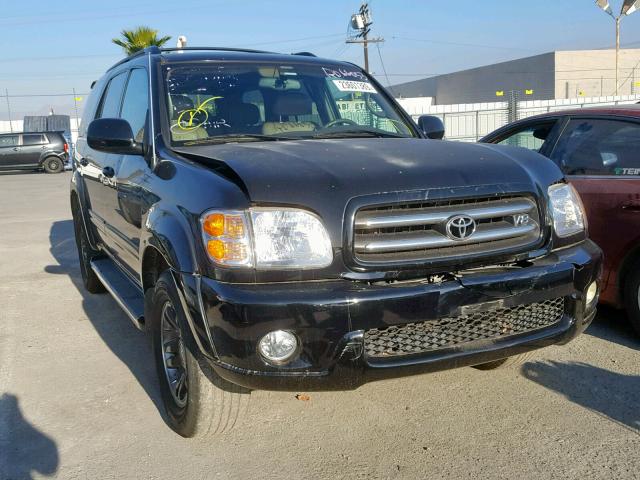 5TDZT38A73S153439 - 2003 TOYOTA SEQUOIA LI BLACK photo 1