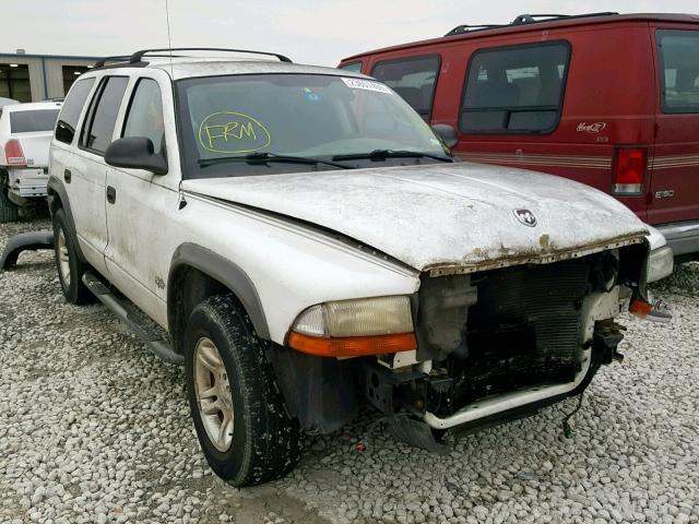 1B4HR38N22F164082 - 2002 DODGE DURANGO SP WHITE photo 1