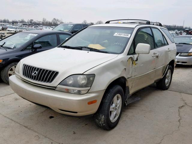 JT6GF10U0X0025388 - 1999 LEXUS RX 300 WHITE photo 2