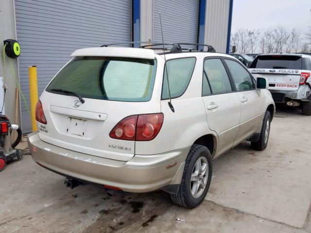 JT6GF10U0X0025388 - 1999 LEXUS RX 300 WHITE photo 4