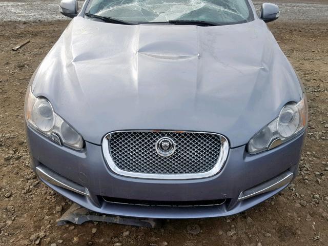 SAJWA06B59HR17094 - 2009 JAGUAR XF PREMIUM ვერცხლისფერი ფოტო 7