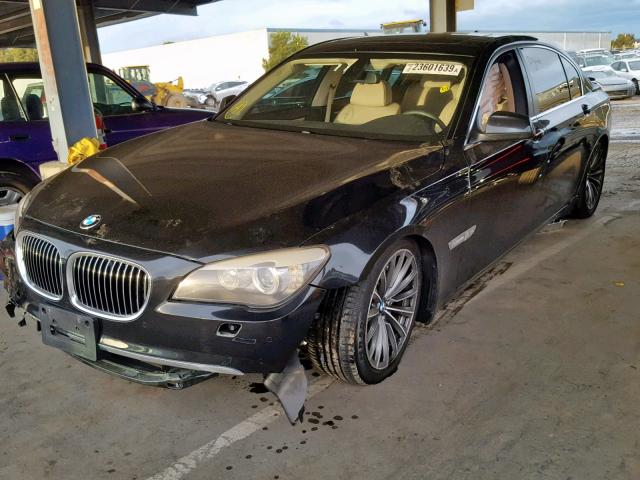 WBAKC8C57ACY68404 - 2010 BMW 750 LI BLACK photo 2