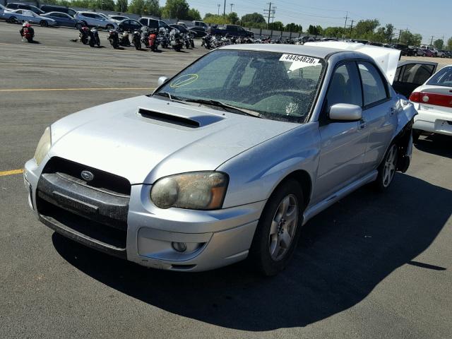 JF1GD29645G517392 - 2005 SUBARU IMPREZA WR SILVER photo 2