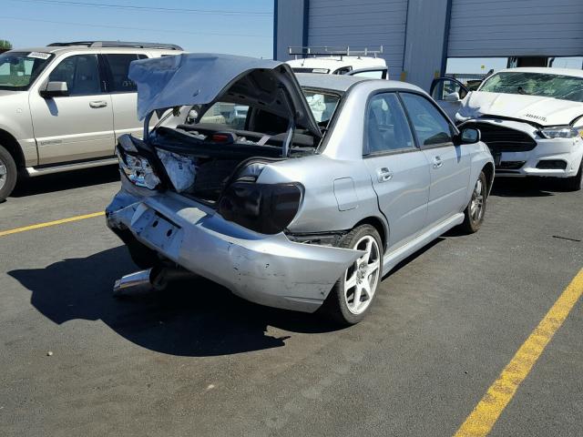 JF1GD29645G517392 - 2005 SUBARU IMPREZA WR SILVER photo 4