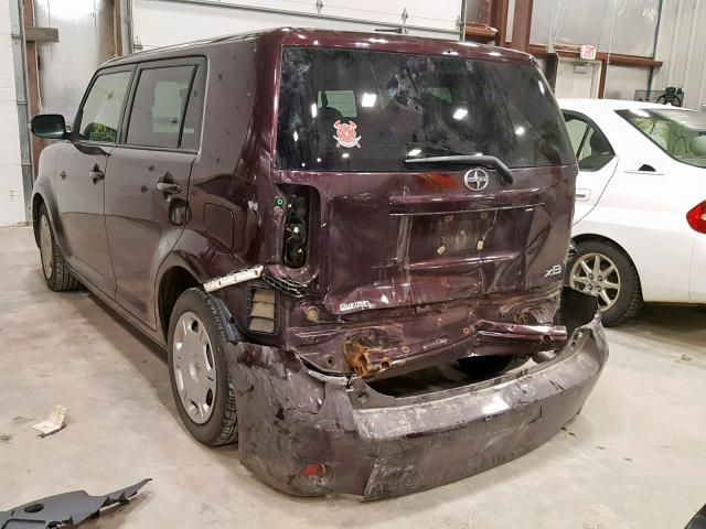 JTLZE4FEXC1143351 - 2012 TOYOTA SCION XB Бордовый фото 3
