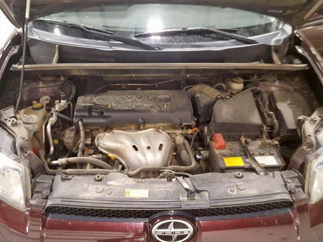 JTLZE4FEXC1143351 - 2012 TOYOTA SCION XB Бордовый фото 7