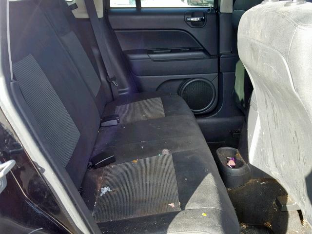 1C4NJCBA6CD580216 - 2012 JEEP COMPASS SP შავი ფოტო 6