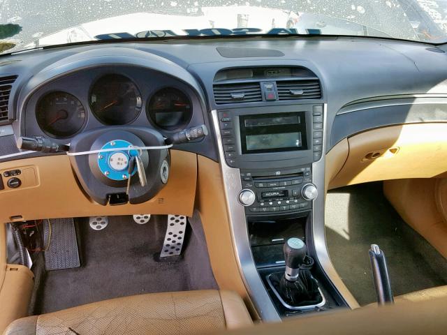 19UUA65545A076040 - 2005 ACURA TL SILVER photo 9