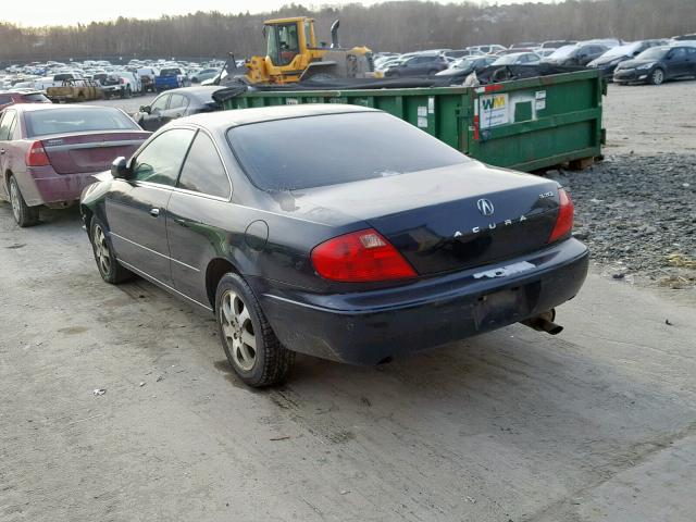 19UYA42431A017251 - 2001 ACURA 3.2CL BLACK photo 3