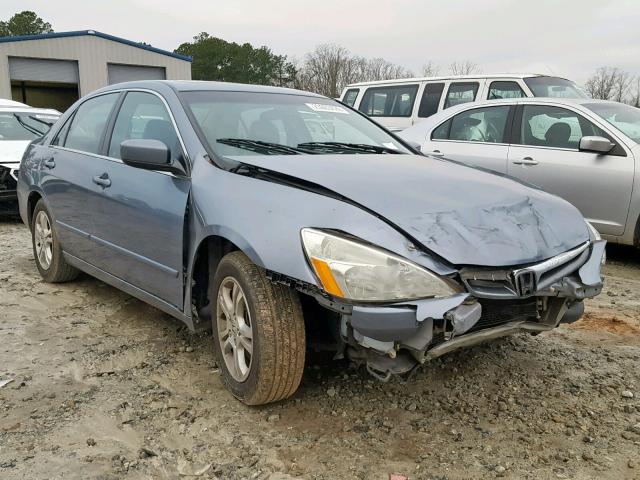 1HGCM56837A134759 - 2007 HONDA ACCORD EX BLUE photo 1