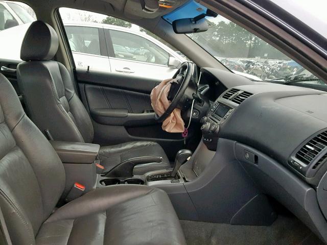 1HGCM56837A134759 - 2007 HONDA ACCORD EX BLUE photo 5