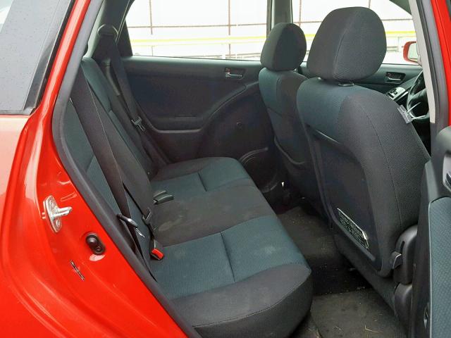 2T1KR30E28C706531 - 2008 TOYOTA COROLLA MA RED photo 6