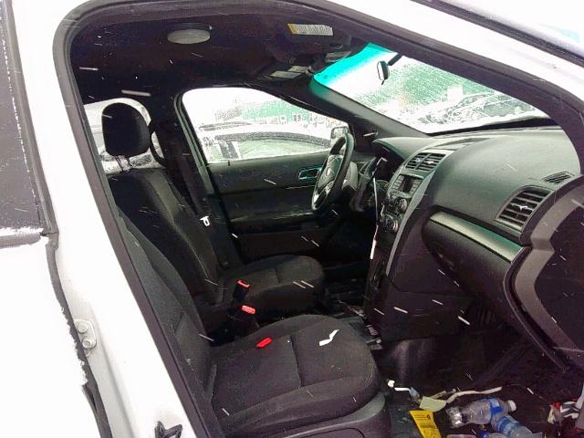 1FM5K8AR1FGC18004 - 2015 FORD EXPLORER P WHITE photo 5