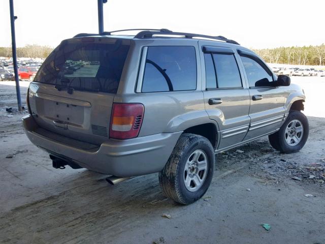 1J4GX58J92C152116 - 2002 JEEP GRAND CHER GRAY photo 4