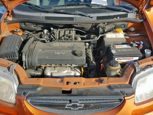 KL1TJ62644B269490 - 2004 CHEVROLET AVEO LS ORANGE photo 7