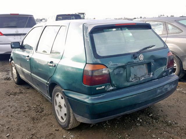 3VWFA81H5TM078332 - 1996 VOLKSWAGEN GOLF GL GREEN photo 3