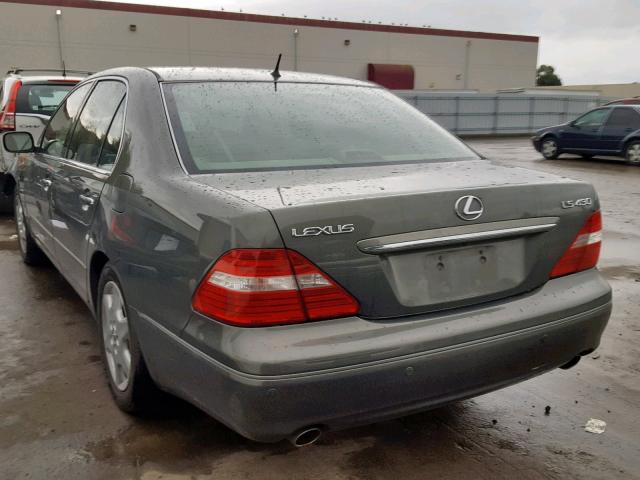 JTHBN36F840138770 - 2004 LEXUS LS 430 BLUE photo 3