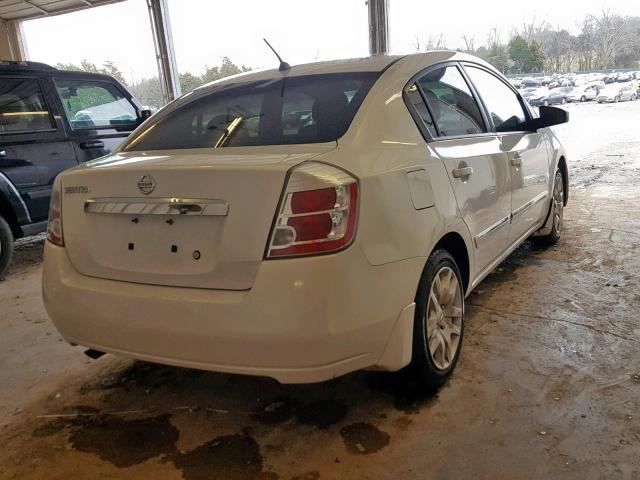 3N1AB6AP5AL612750 - 2010 NISSAN SENTRA 2.0 WHITE photo 4