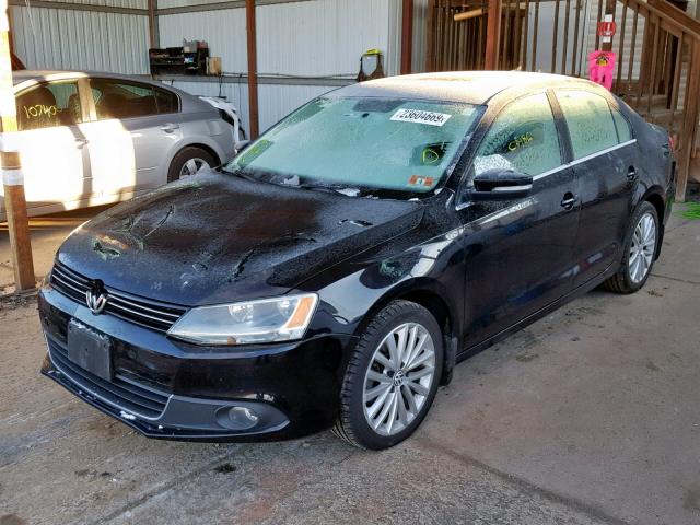 3VWLZ7AJ8BM367003 - 2011 VOLKSWAGEN JETTA SEL BLACK photo 2