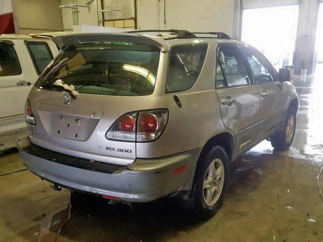 JTJHF10UX20245754 - 2002 LEXUS RX 300 SILVER photo 4