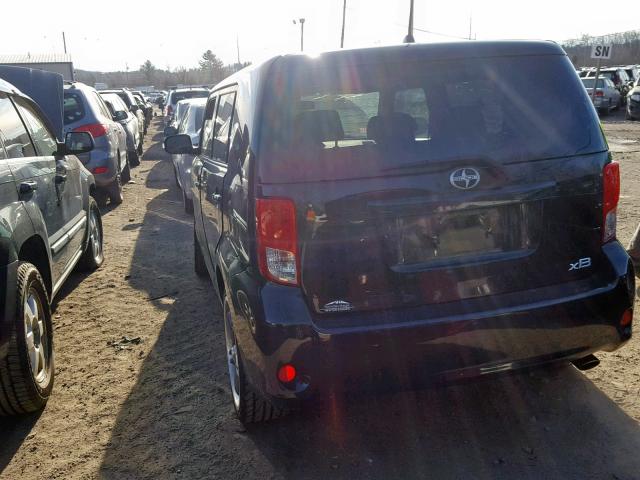 JTLZE4FE2B1127563 - 2011 TOYOTA SCION XB BLACK photo 3