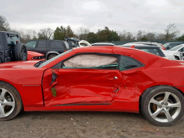 2G1FC1E32E9142530 - 2014 CHEVROLET CAMARO LT RED photo 9