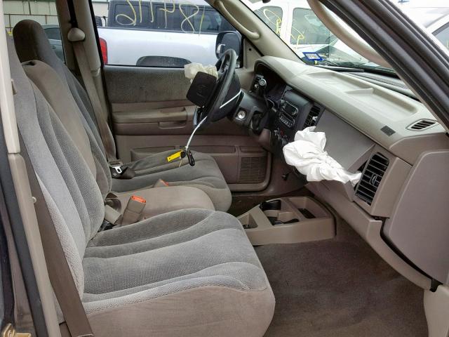 1D7HL38N84S609011 - 2004 DODGE DAKOTA QUA GRAY photo 5