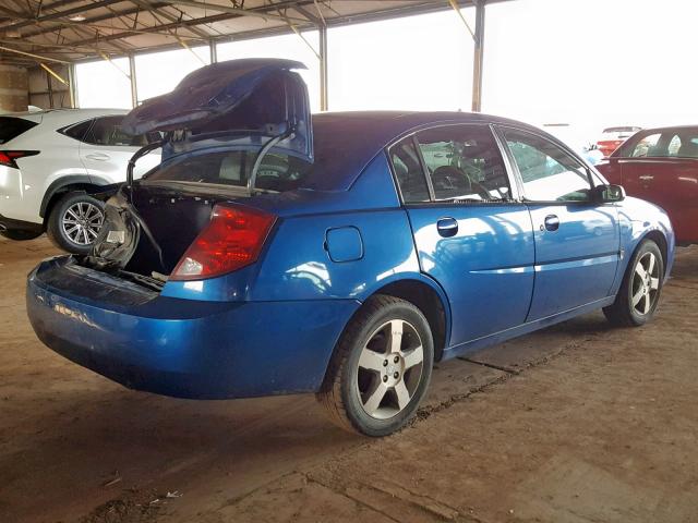 1G8AL55F96Z149320 - 2006 SATURN ION LEVEL BLUE photo 4