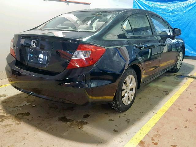 2HGFB2F44CH042067 - 2012 HONDA CIVIC LX BLACK photo 4