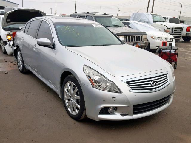 JN1CV6AR3BM402804 - 2011 INFINITI G37 SILVER photo 1