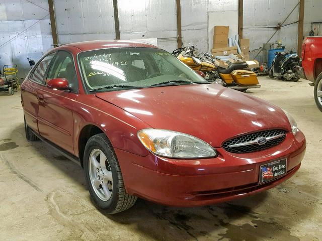 1FAFP55252G272492 - 2002 FORD TAURUS SES MAROON photo 1