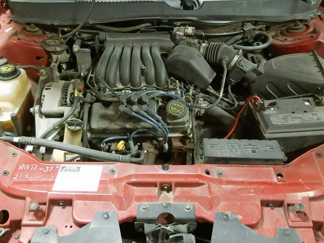 1FAFP55252G272492 - 2002 FORD TAURUS SES MAROON photo 7